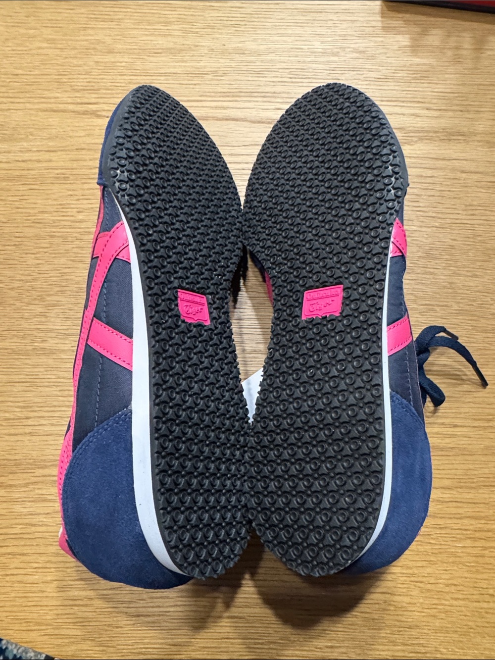 Onitsuka Tiger by Asics Navy and Pink Women's Sneakers - Picture 9 of 13